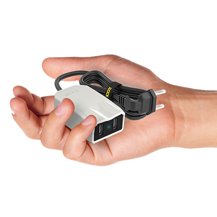 شاحن مينى 15 وات 2 usb بسلك 1.5 متر - الورداني للإضاءة الحديثة