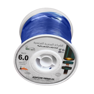 لفة سلك نحاس معزول 6 مم المصرية الفرنسية
