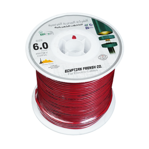 لفة سلك نحاس معزول 6 مم المصرية الفرنسية