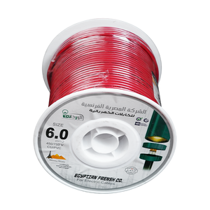 لفة سلك نحاس معزول 6 مم المصرية الفرنسية