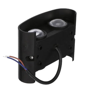 ابليك ورم أسود من الخلف مع عدستين وتوصيلات أسلاك