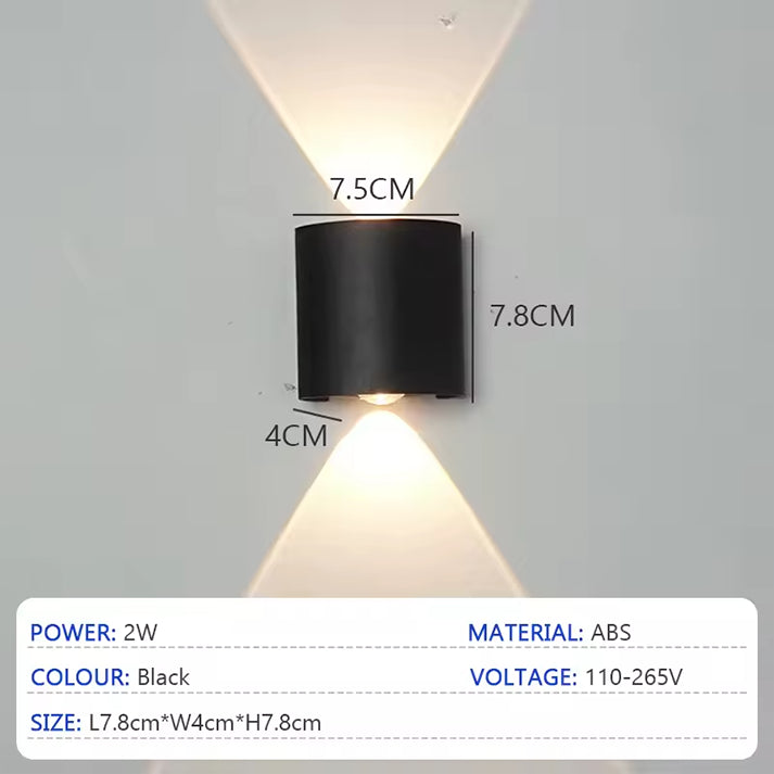 ابليك 2 عدسه اب داون 2 وات up-down بلاستيك ورم warm
