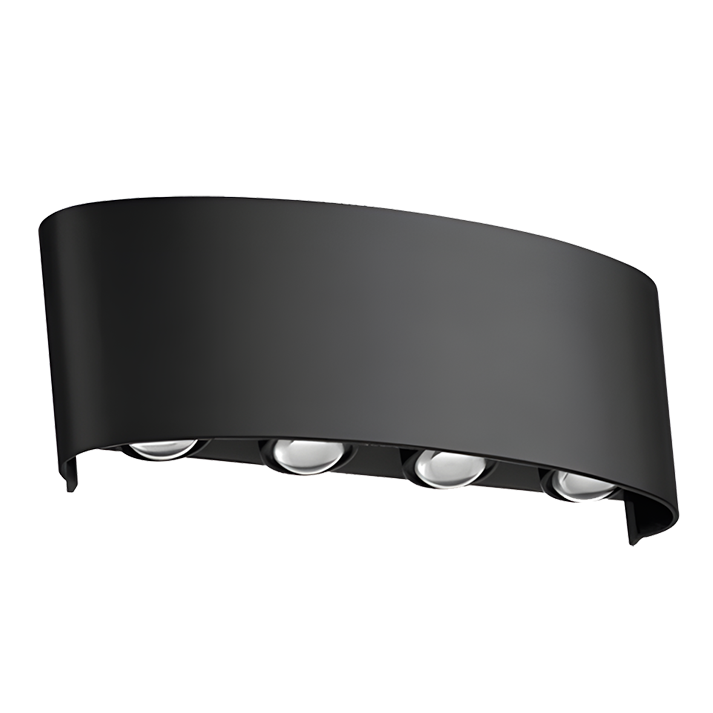 ابليك 4 عدسه اب داون 8وات up-down بلاستيك ورم warm