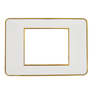 وش بومر ابيض اطار ذهبى شين تك