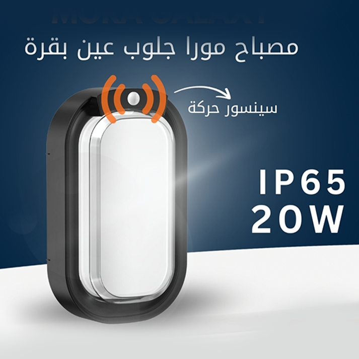 جلوب عين بقره ليد 20 وات بحساس حركه