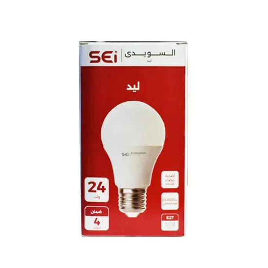 لمبة ليد 24 وات بيضاء معروضة في عبوة Elsewedy