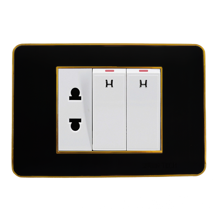 وش بومر اسود اطار ذهبى شين تك