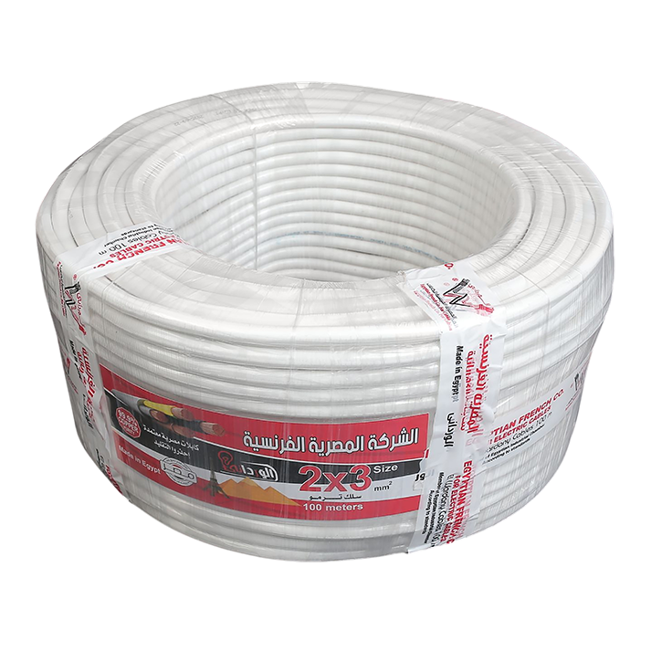 سلك ترمو بلاستيك 2ف3 شعر المصريه الفرنسيه للكابلات