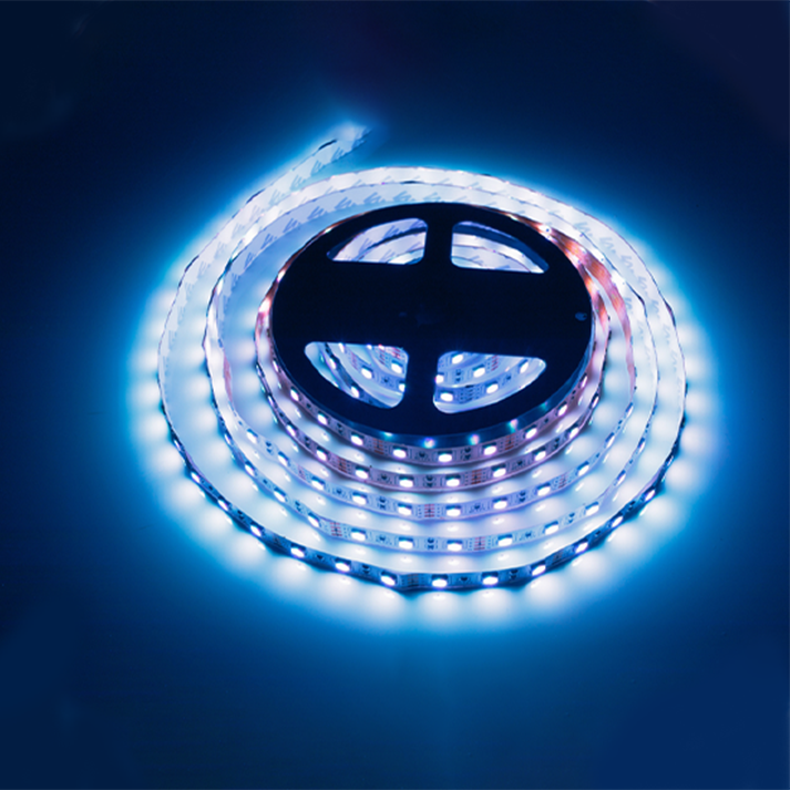 شريط ليد بروفايل 240 ليد ايس بلو 5 متر نحاس