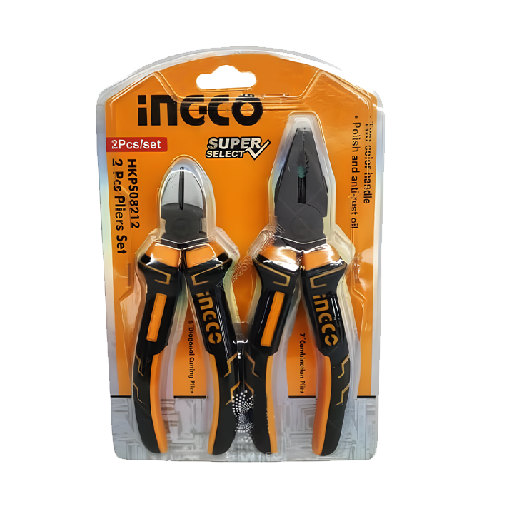 طقم بنسه 7 بوصه و قصافه 6 بوصه انكو ingco