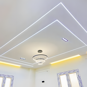 شريط ليد بروفايل 240 ليد ابيض 5 متر نحاس