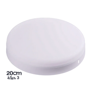 مصباح LED دائري أبيض غير معتم بفتحات جانبية على الحافة