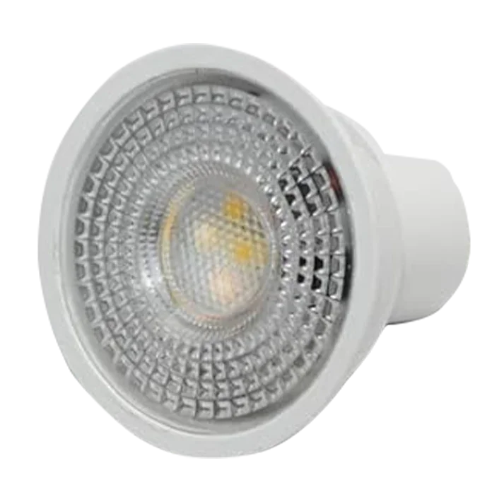 لمبة ليد شوكه 6 وات 3 حركه واجهة LED داخل غطاء فضي شبكي