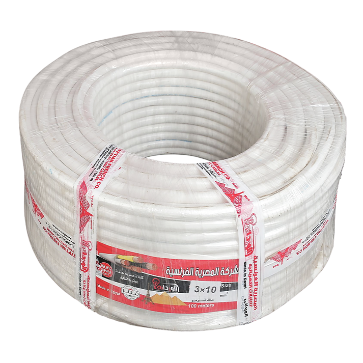 سلك ترمو بلاستيك 3ف10 ملى شعر المصريه الفرنسيه للكابلات