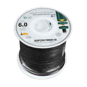 لفة سلك نحاس معزول 6 مم المصرية الفرنسية