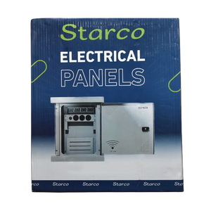 علبة Starco ELECTRICAL PANELS مع لوحة توزيع اتصالات ومرئيات داخلية