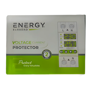 جهاز حماية جهد وتيار ENERGY بواجهة أمامية وشاشة عرض رقمية