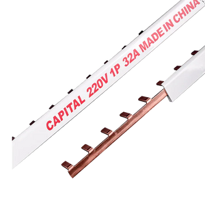 شینه مسی 32 آمپر؛ نمای نزدیک نوشته CAPITAL 220V 1P 32A
