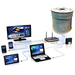 سلك نت cat6 305 متر المصريه الفرنسيه للكابلات