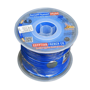 لفة سلك كهرباء 4.0 مم بكرة نحاس معزول أزرق H07V-R 450/750