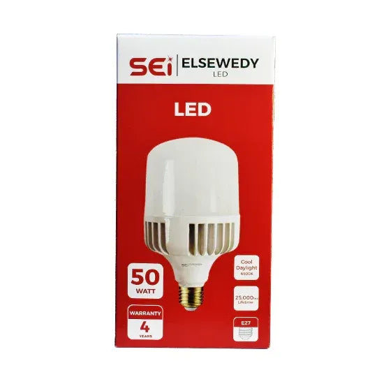 لمبة ليد 50 وات أبيض Elsewedy على علبة