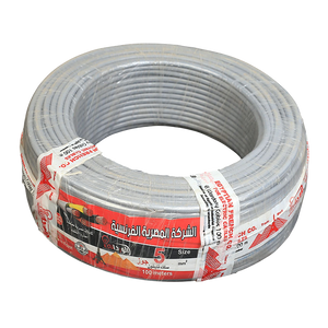 لفة سلك تليفون 5 جوز 10فرده نحاس المصرية الفرنسية