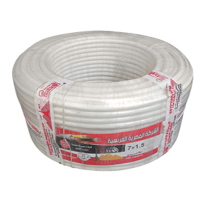 سلك ترمو بلاستيك 7ف 1.5 ملى شعر المصريه الفرنسيه للكابلات