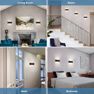 ابليك 4 عدسه اب داون 8وات up-down بلاستيك ورم warm