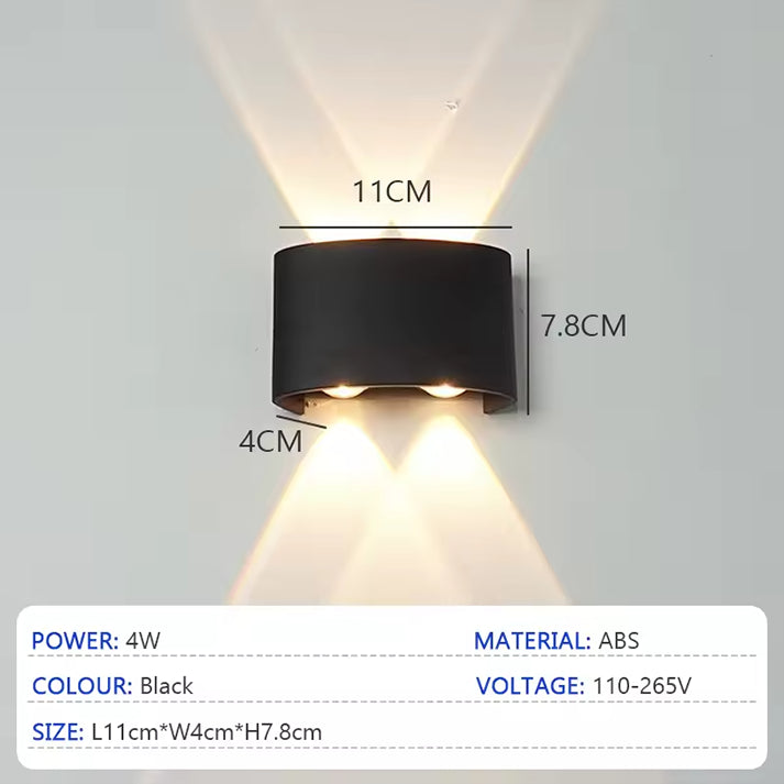 ابليك 2 عدسه اب داون 4 وات up-down بلاستيك ورم warm
