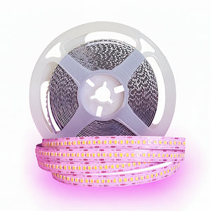 شريط ليد بروفايل 240 ليد بينك 5 متر نحاس