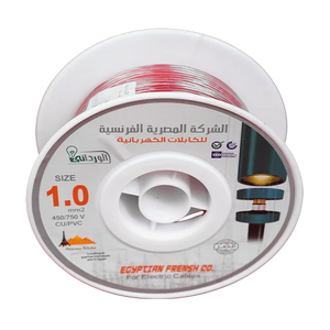 لفة سلك 1 مم برقصة نحاس معزول PVC أخضر فاتح 450/750V