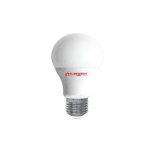 لمبة 9 واط LED بيضاء بقاعدة لولبية معدنية