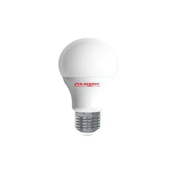 لمبة 9 واط LED بيضاء بقاعدة لولبية معدنية