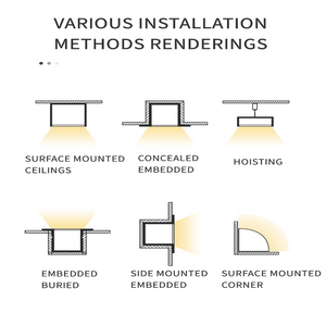 عود بروفايل المونيوم 3 سم داخل مستورد - الورداني للإضاءة الحديثة