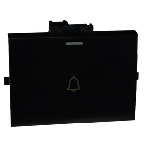 زر جرس عريض ثلاثي اسود شين تك