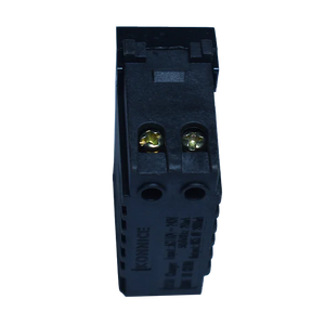 بريزة 2 USB دبل سوداء Konnice مع أطراف توصيل سفلية