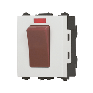 مفتاح سخان ثنائي 20 امبير زر احمر كون نايس - الورداني للإضاءة الحديثة