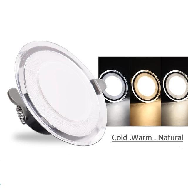 سبوط 3 حركه 6 وات اكليرك ابيض/ورم - الورداني للإضاءة الحديثة