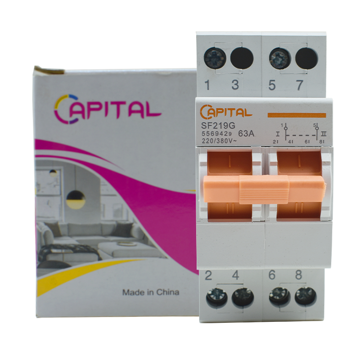 سكينه قلاب اتوماتيك 63 امبير 1 فاز 220 فولت كابيتال