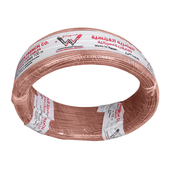 لفة سلك نحاس 0.5 مم سماعه شفاف المصرية الفرنسية