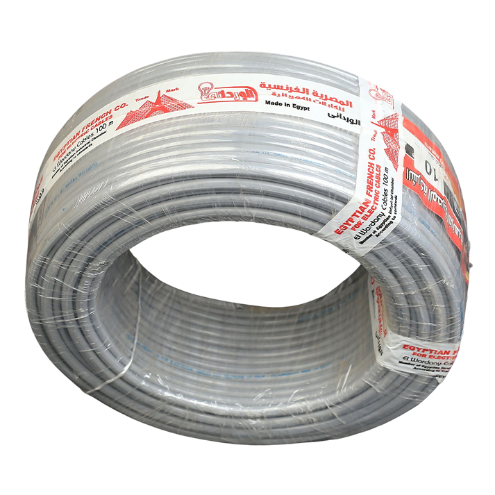 لفة سلك تليفون 10 جوز 20فرده نحاس المصرية الفرنسية