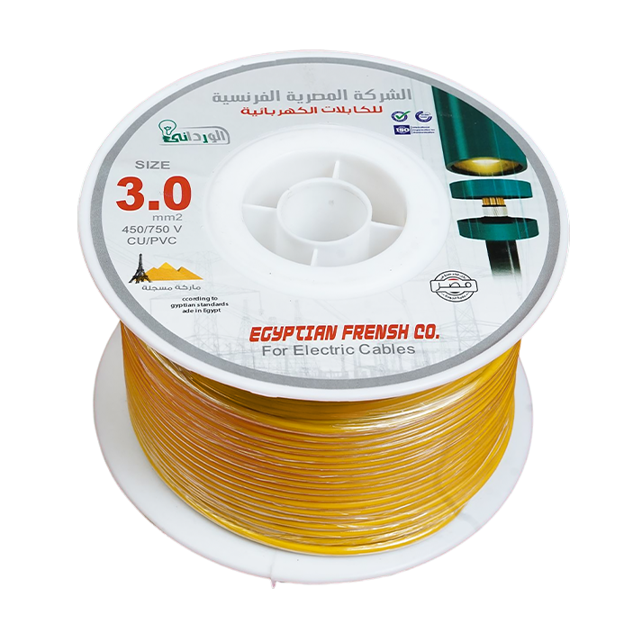لفة سلك نحاس معزول 3 مم المصرية الفرنسية