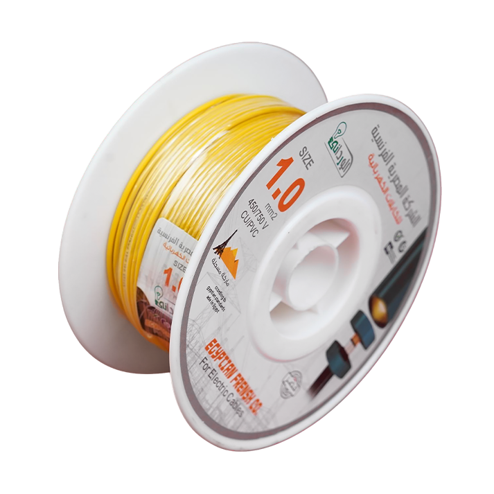 لفة سلك نحاس معزول 1 مم المصرية الفرنسية