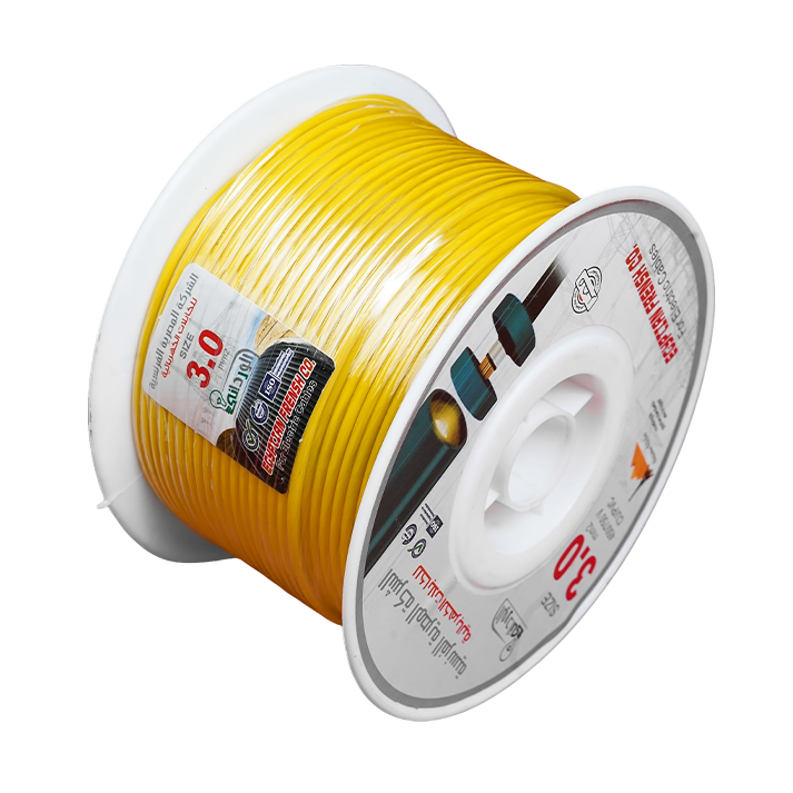 لفة سلك نحاس معزول 3 مم المصرية الفرنسية