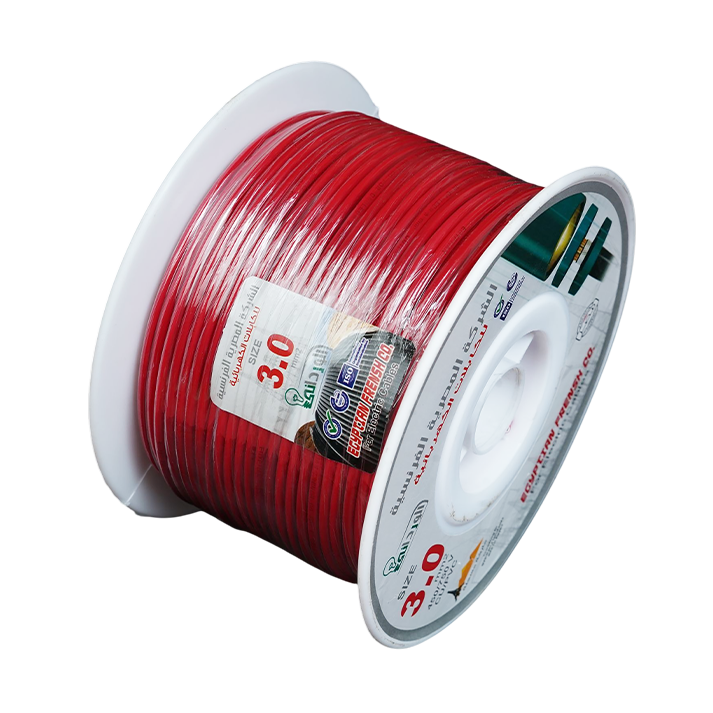 لفة سلك نحاس معزول 3 مم المصرية الفرنسية