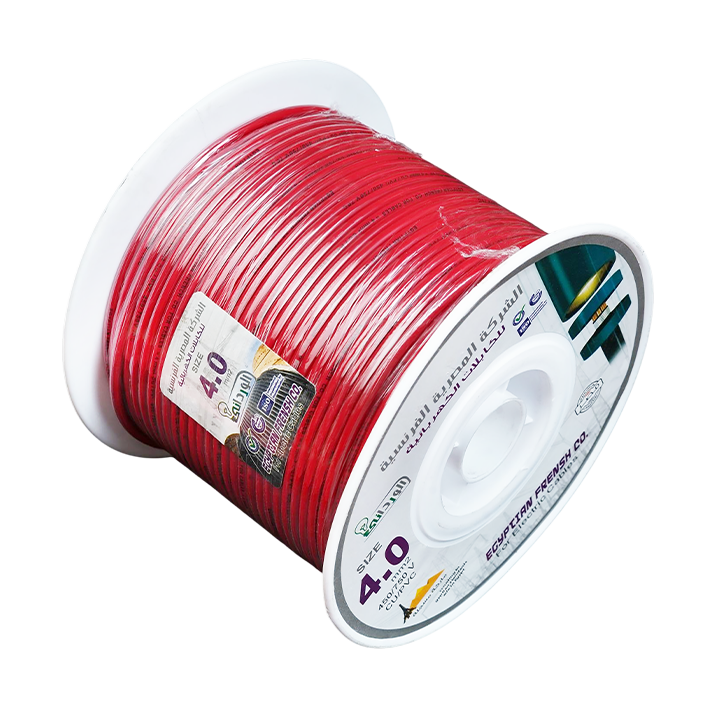 لفة سلك نحاس معزول 4 مم المصرية الفرنسية