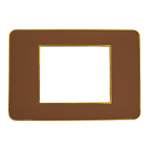 وش بومر بنى اطار ذهبى