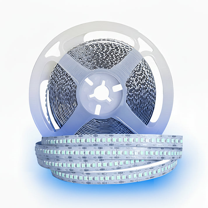 شريط ليد بروفايل 240 ليد ايس بلو 5 متر نحاس