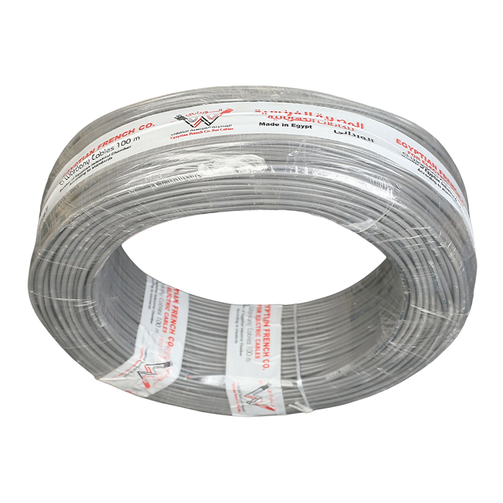 لفة سلك تليفون 1 جوز 2فرده نحاس المصرية الفرنسية