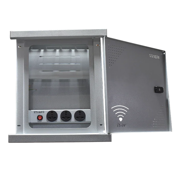 Communications and visual distribution board inside 